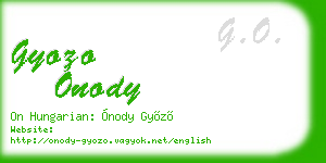 gyozo onody business card