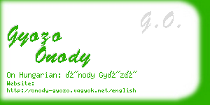 gyozo onody business card